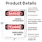Signmission Sodium Hypochlorite-Hipoclorito De Sodio Danger Sign, Plastic, 7in W x 10in L, 2PK OS-2PACK-DS-P-710-VS-2042 - alternate 7